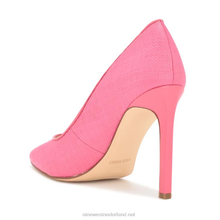 tatiana geweven pumps met spitse neus Nine West 62LB863 roze