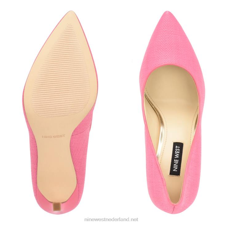 tatiana geweven pumps met spitse neus Nine West 62LB863 roze