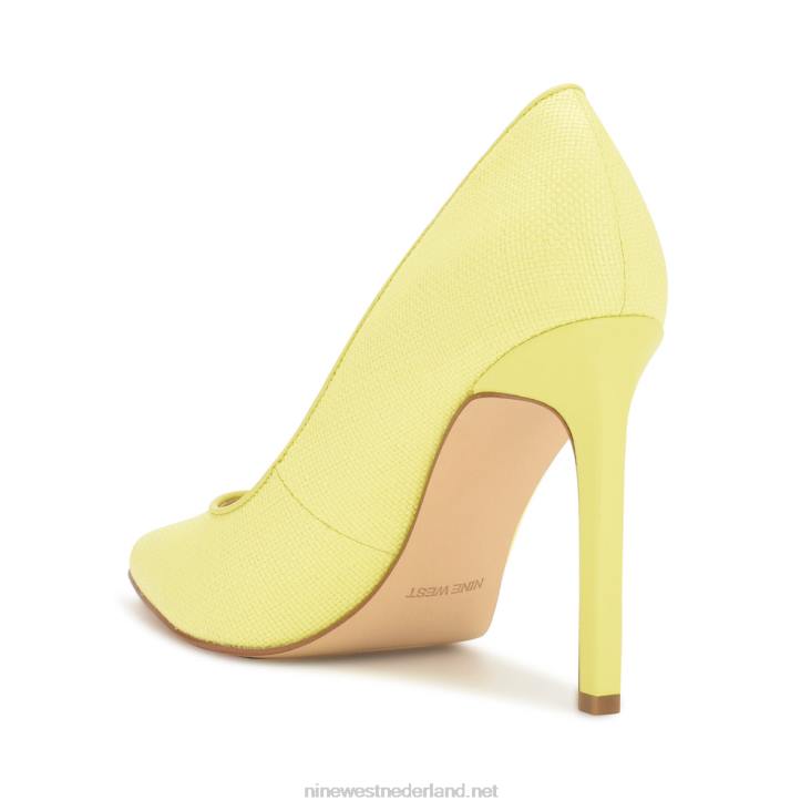 tatiana geweven pumps met spitse neus Nine West 62LB864 limoen