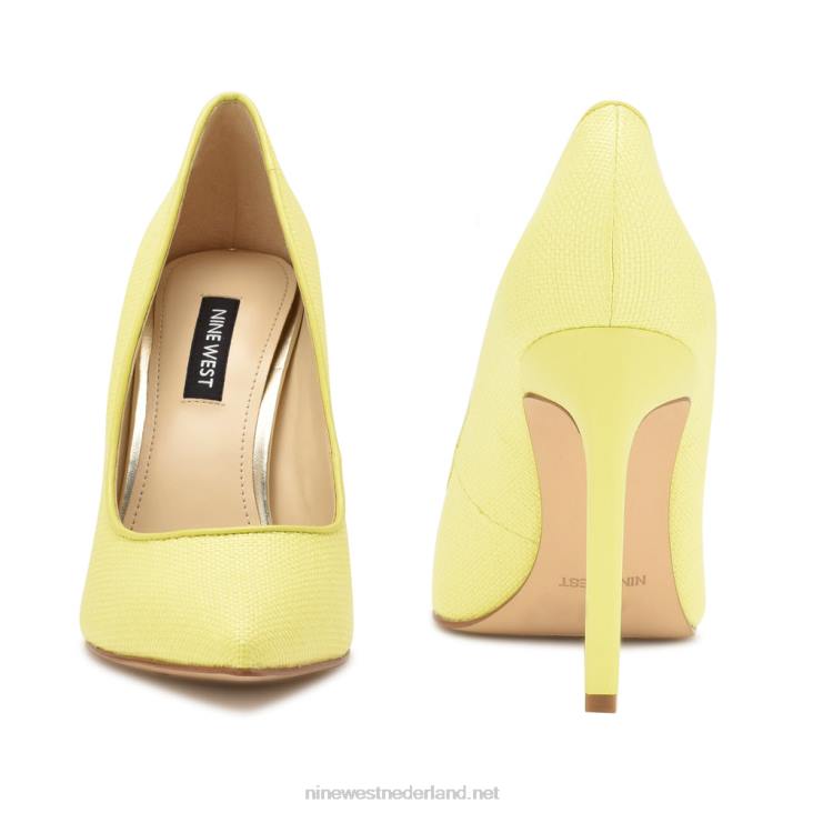 tatiana geweven pumps met spitse neus Nine West 62LB864 limoen