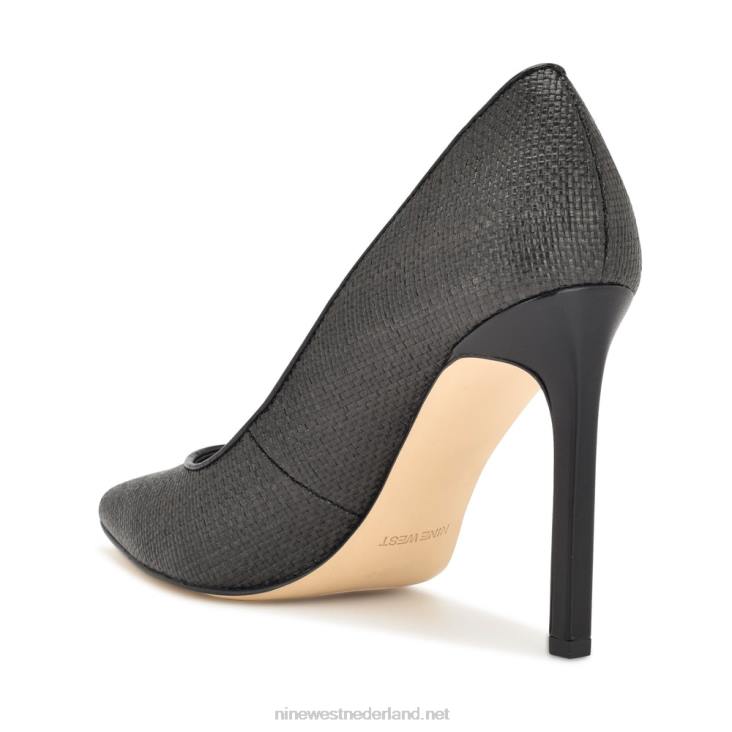 tatiana geweven pumps met spitse neus Nine West 62LB865 zwart