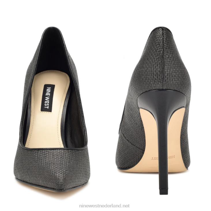 tatiana geweven pumps met spitse neus Nine West 62LB865 zwart