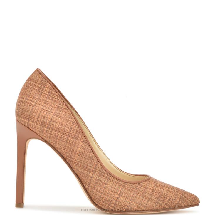 tatiana geweven pumps met spitse neus Nine West 62LB866 bruin