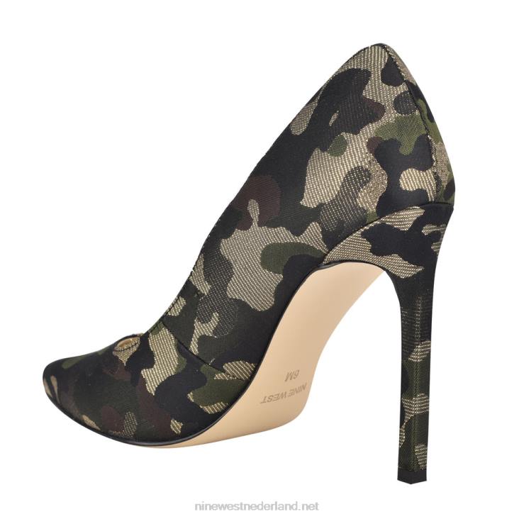 tatiana pumps met spitse neus Nine West 62LB1482 metalen camouflage