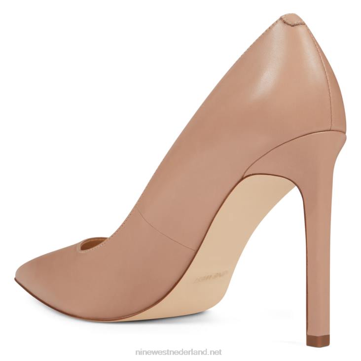 tatiana pumps met spitse neus Nine West 62LB1484 nauwelijks nude leer