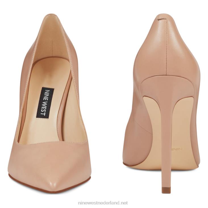 tatiana pumps met spitse neus Nine West 62LB1484 nauwelijks nude leer