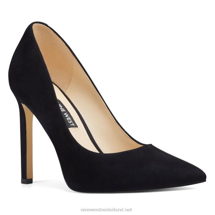 tatiana pumps met spitse neus Nine West 62LB1488 zwart suède