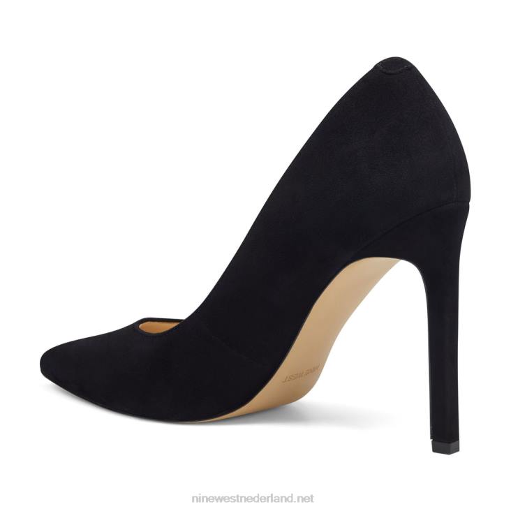 tatiana pumps met spitse neus Nine West 62LB1488 zwart suède