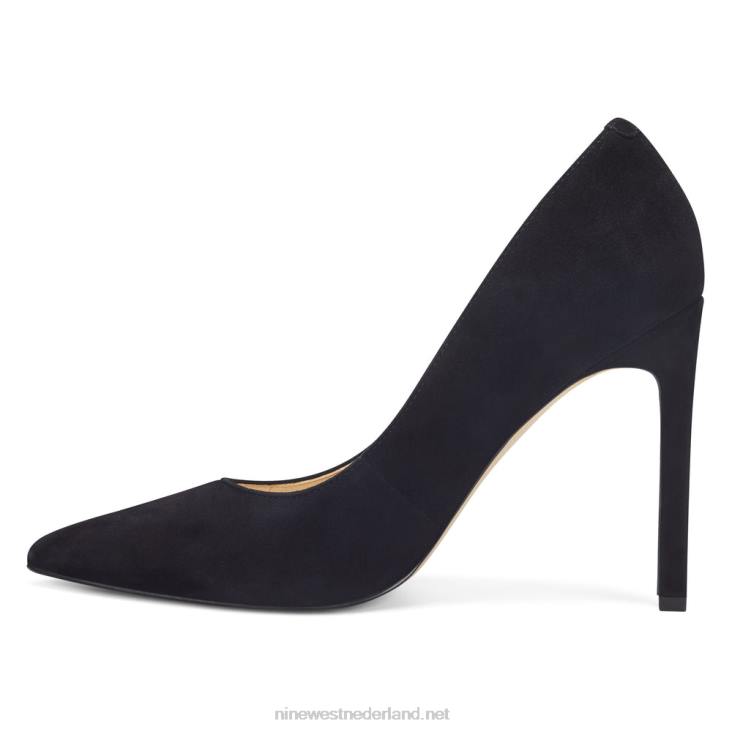tatiana pumps met spitse neus Nine West 62LB1488 zwart suède