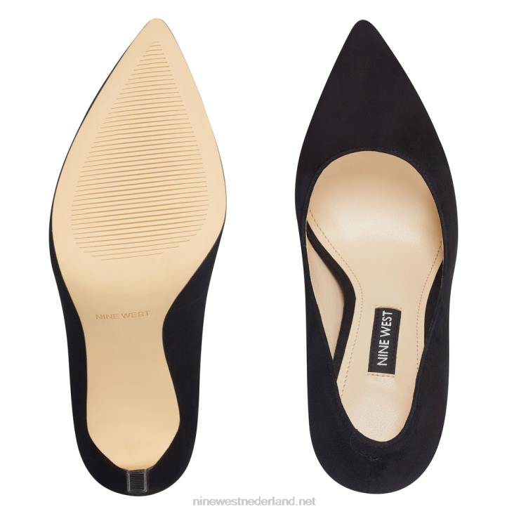 tatiana pumps met spitse neus Nine West 62LB1488 zwart suède
