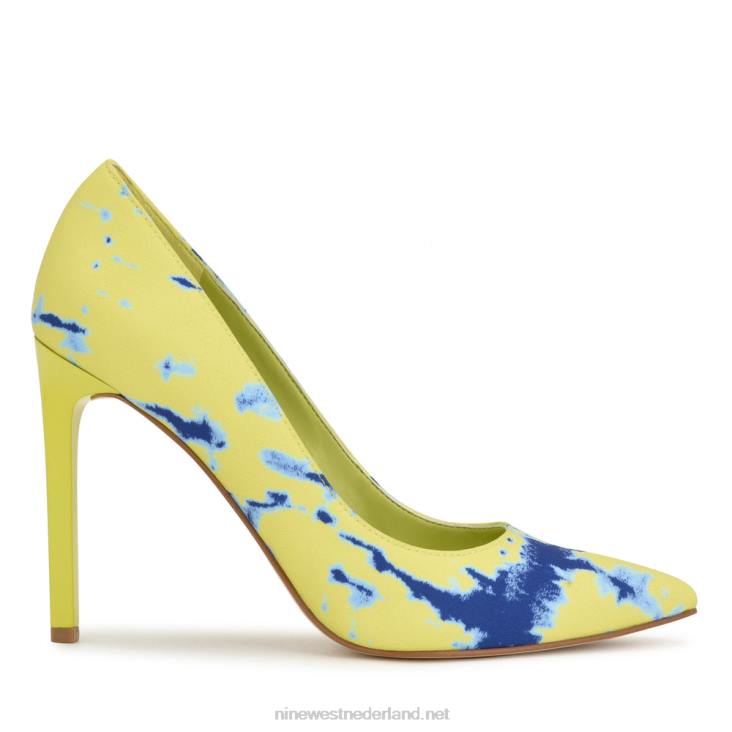 neon groen blauwe tie-dye