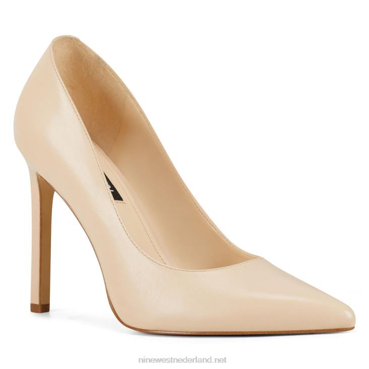 tatiana pumps met spitse neus Nine West 62LB2402 ivoor leer