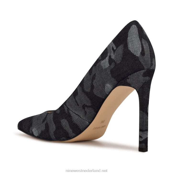 tatiana pumps met spitse neus Nine West 62LB883 denim camo
