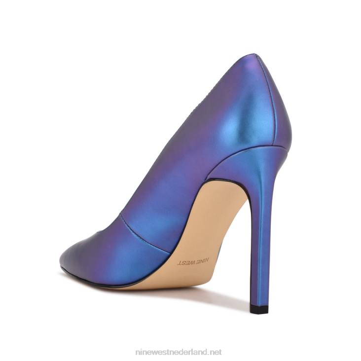 tatiana pumps met spitse neus Nine West 62LB937 paars parelmoer metallic
