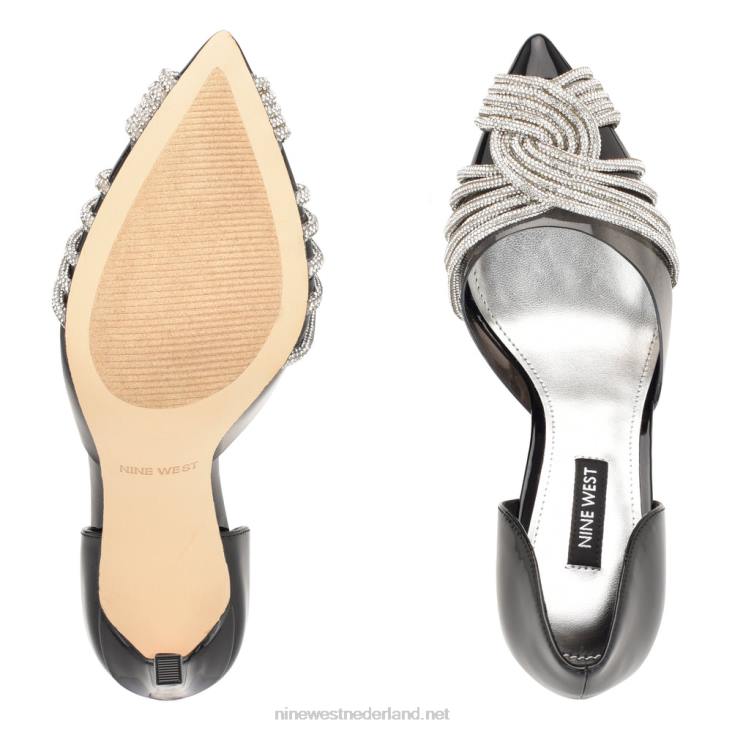 toast d\'orsay pumps Nine West 62LB1499 zwart/helder kristal