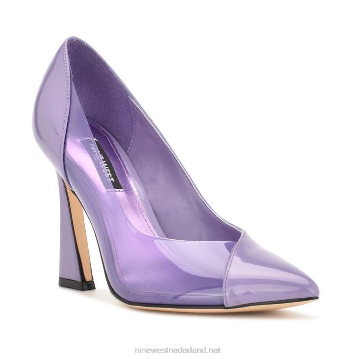 toba pumps met spitse neus Nine West 62LB1513 lichtpaars patent
