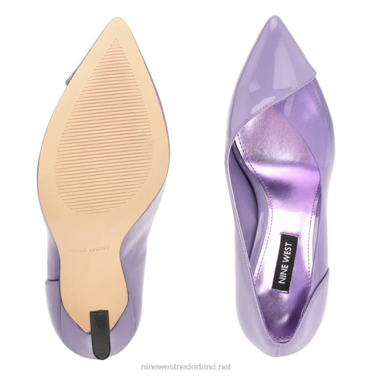 toba pumps met spitse neus Nine West 62LB1513 lichtpaars patent