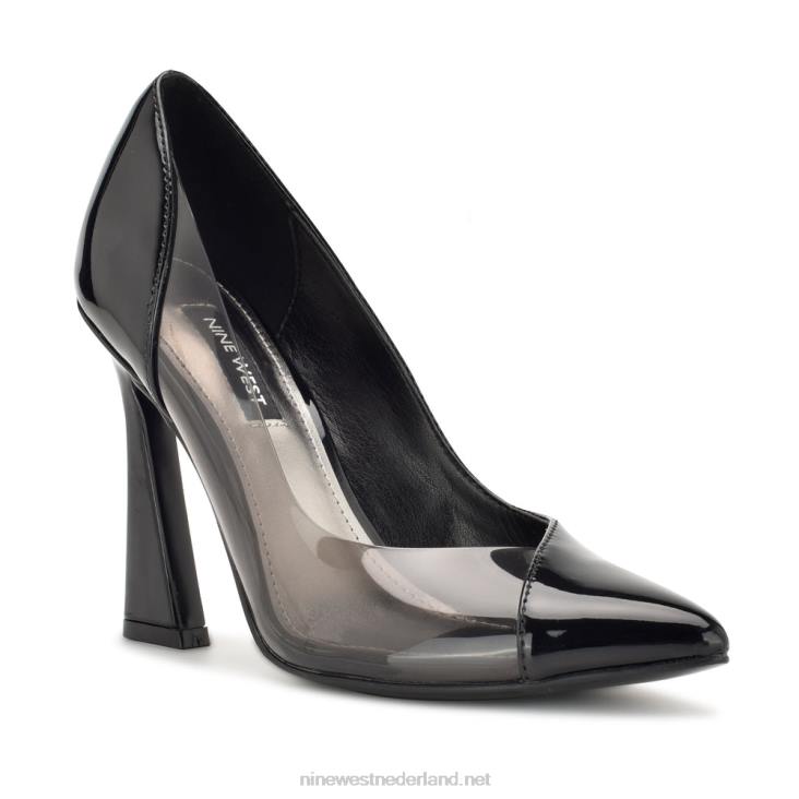 toba pumps met spitse neus Nine West 62LB1514 zwart/rook patent