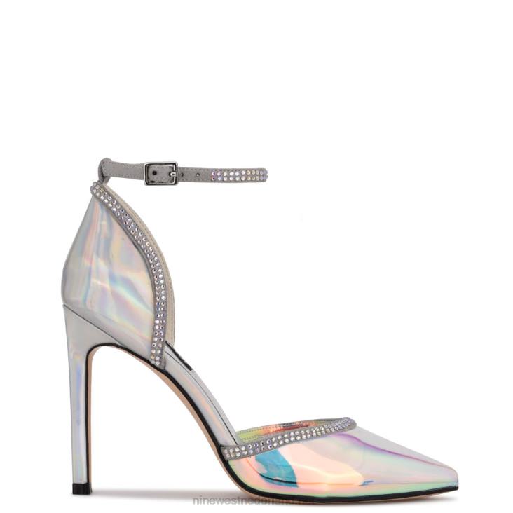 zilver/blauw iriserend