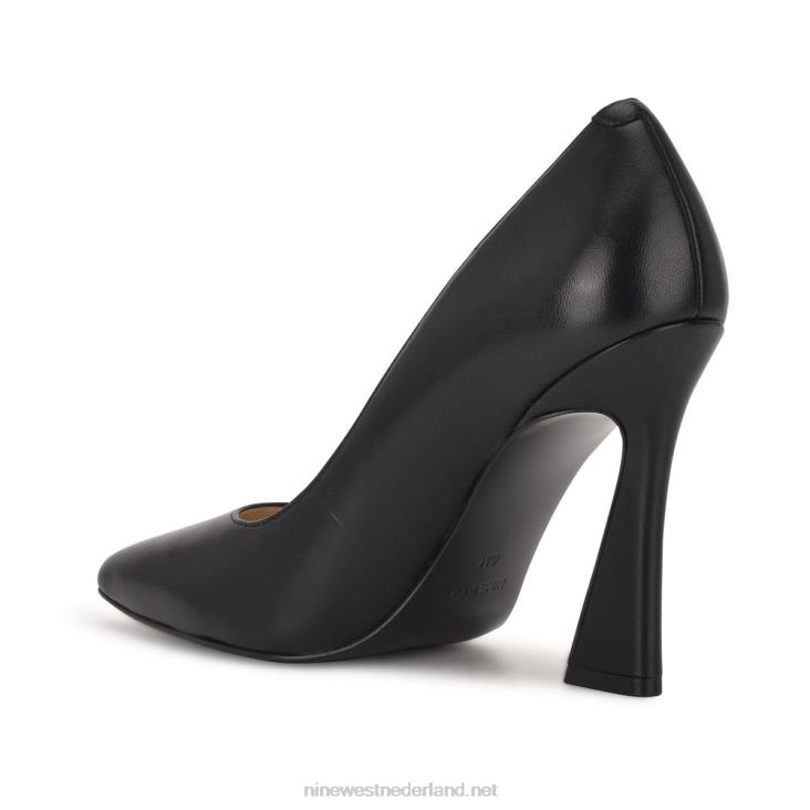 trendy pumps met spitse neus Nine West 62LB1479 zwart leer