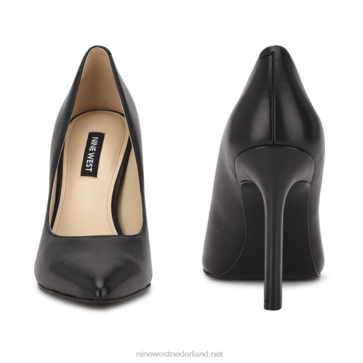 trendy pumps met spitse neus Nine West 62LB1479 zwart leer