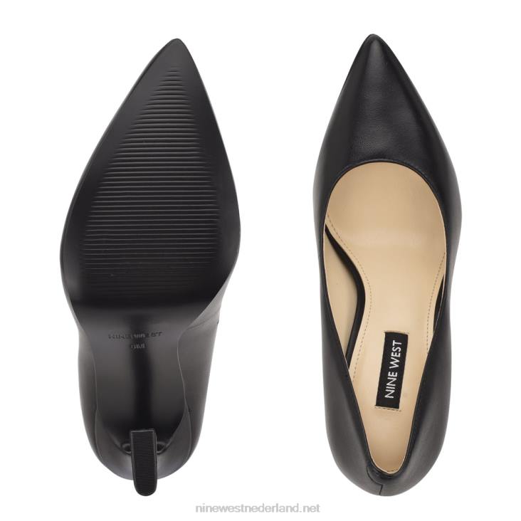 trendy pumps met spitse neus Nine West 62LB1479 zwart leer