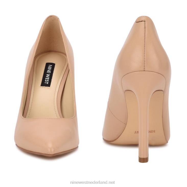 trendy pumps met spitse neus Nine West 62LB1481 warm blos leer