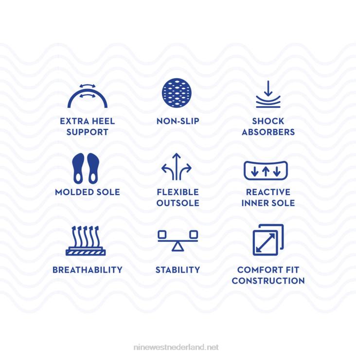 vijfde 9x9 pumps met spitse neus Nine West 62LB2381 nauwelijks nude leer