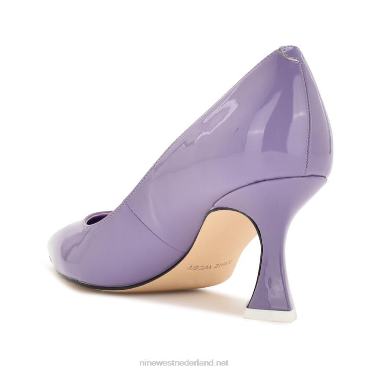 werken in pumps met puntige neus Nine West 62LB2170 paars octrooi