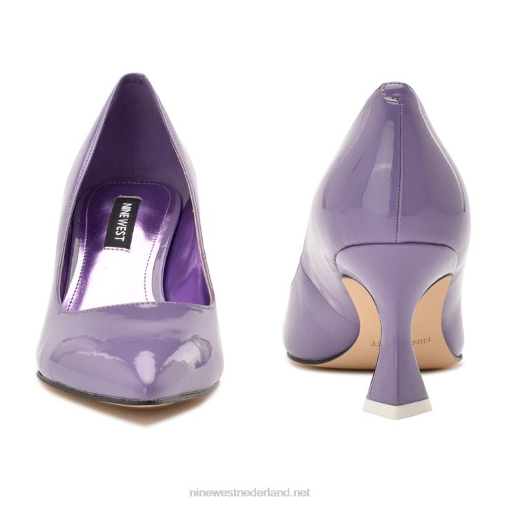 werken in pumps met puntige neus Nine West 62LB2170 paars octrooi