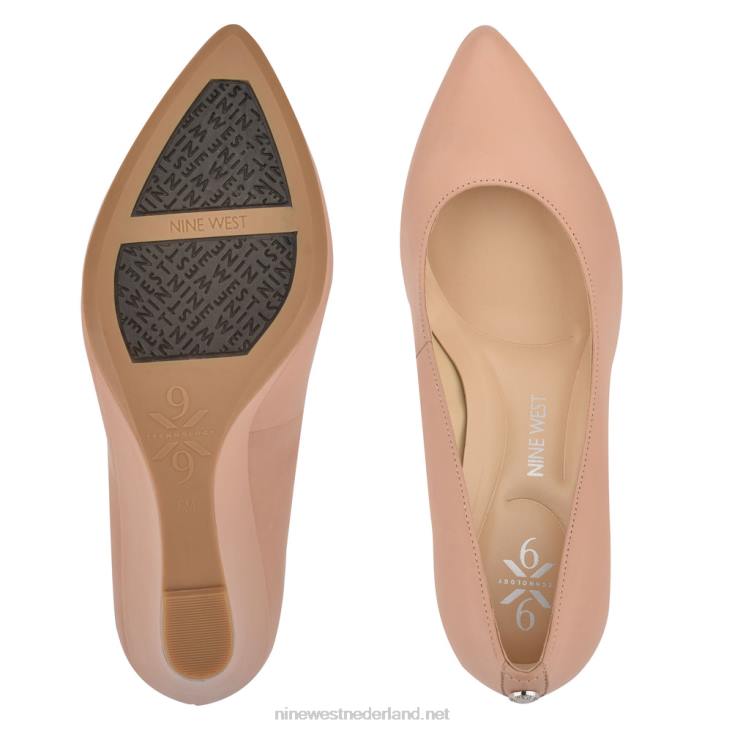 cal 9x9 jurk wiggen Nine West 62LB791 nauwelijks nude leer