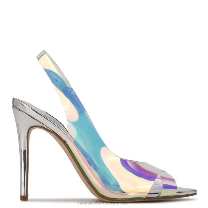 Polka slingback sandalen met hak Nine West 62LB2053