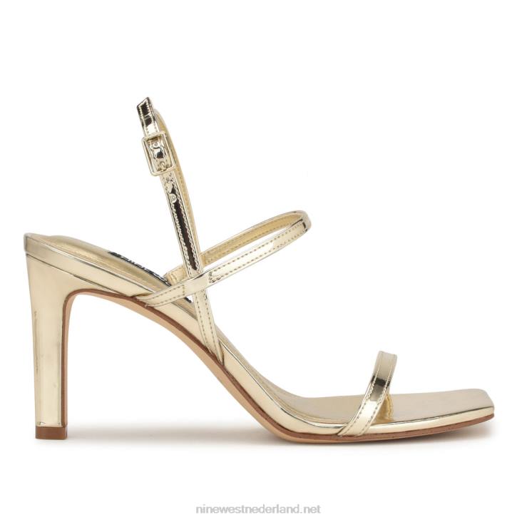 olah slingback sandalen met hak Nine West 62LB1715 platina
