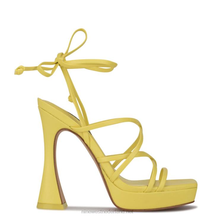 ailey sandalen met plateauzool Nine West 62LB1019 geel