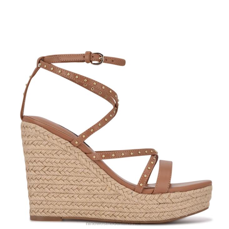 Hunda espadrillesandalen met sleehak Nine West 62LB794 natuurlijk
