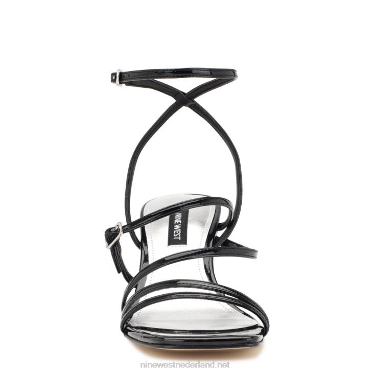 Keamer sleehak sandalen met enkelbandje Nine West 62LB1130 zwart patent