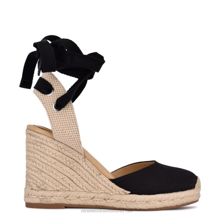 espadrillesandalen met sleehak en enkelband van friend Nine West 62LB793