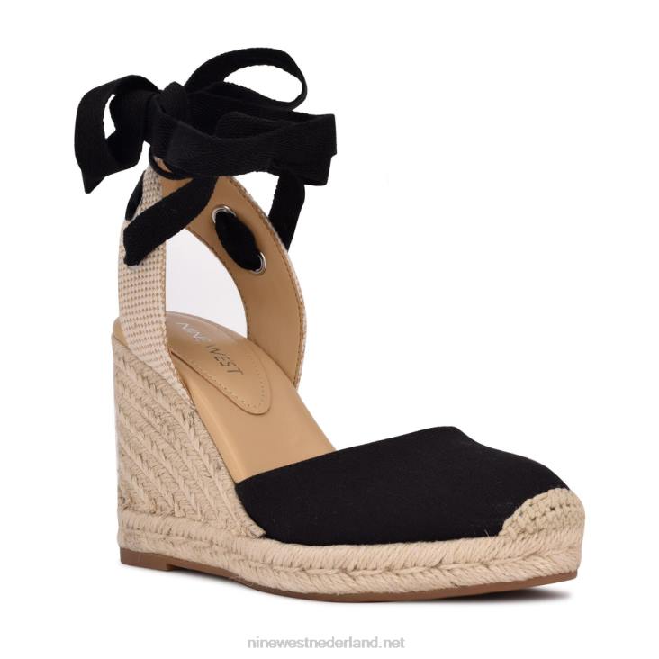espadrillesandalen met sleehak en enkelband van friend Nine West 62LB793