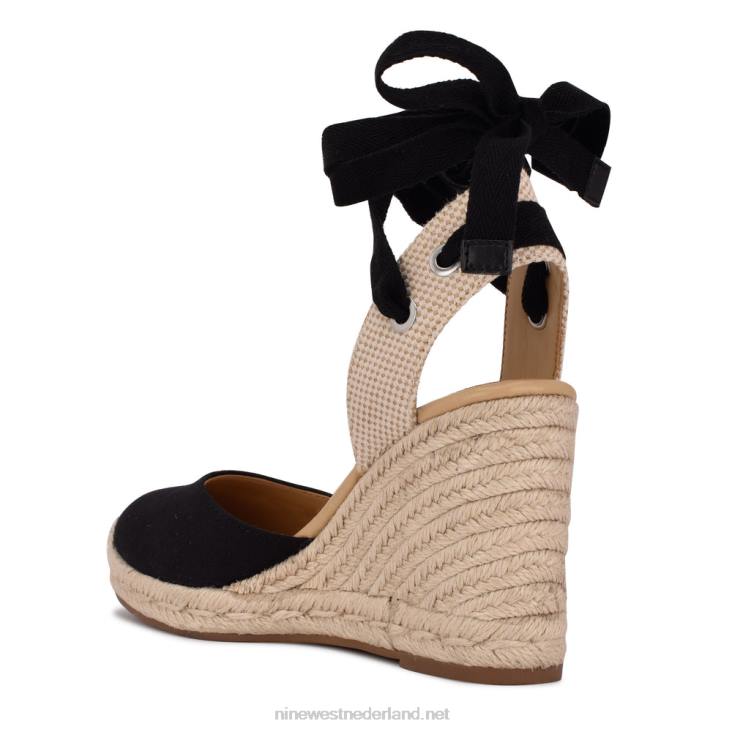 espadrillesandalen met sleehak en enkelband van friend Nine West 62LB793