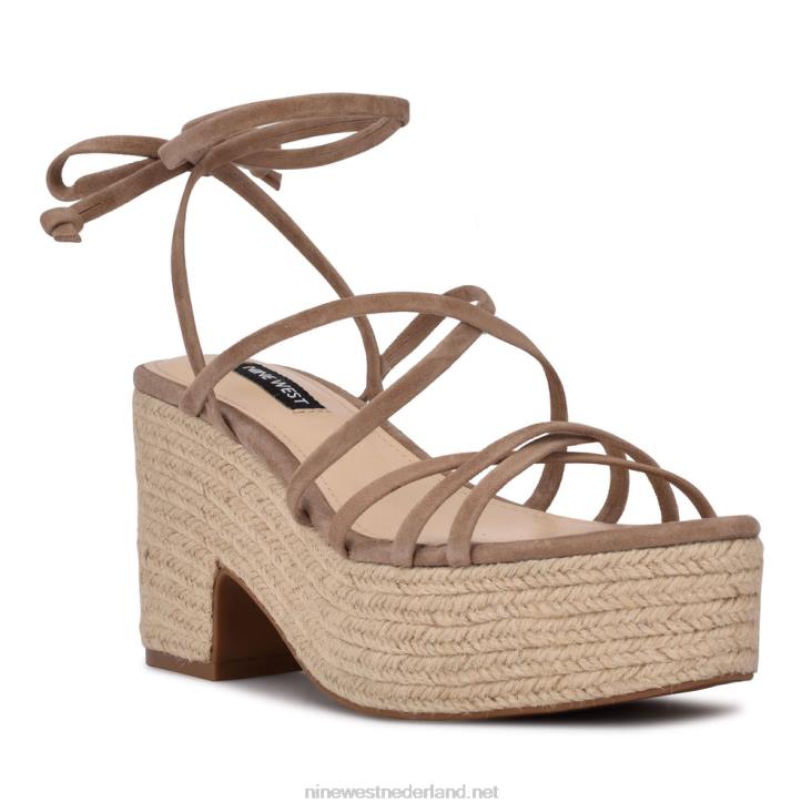 sandalen met plateauzool en enkelbandje van riplee Nine West 62LB800
