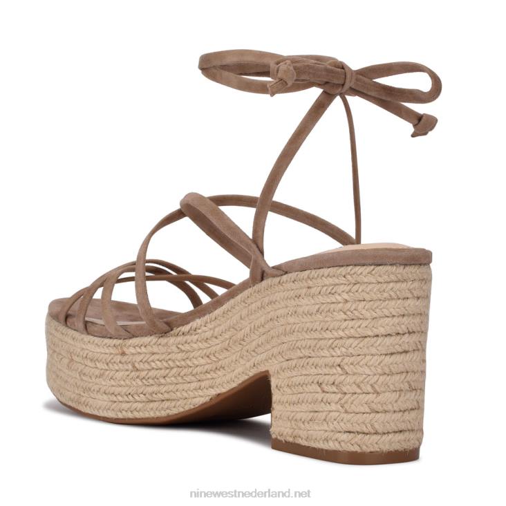 sandalen met plateauzool en enkelbandje van riplee Nine West 62LB800