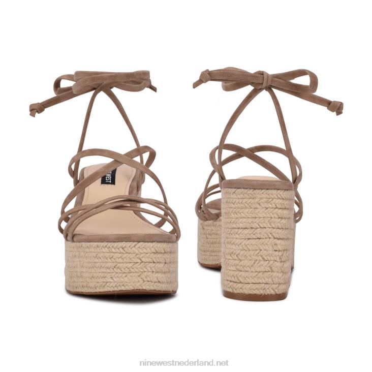 sandalen met plateauzool en enkelbandje van riplee Nine West 62LB800