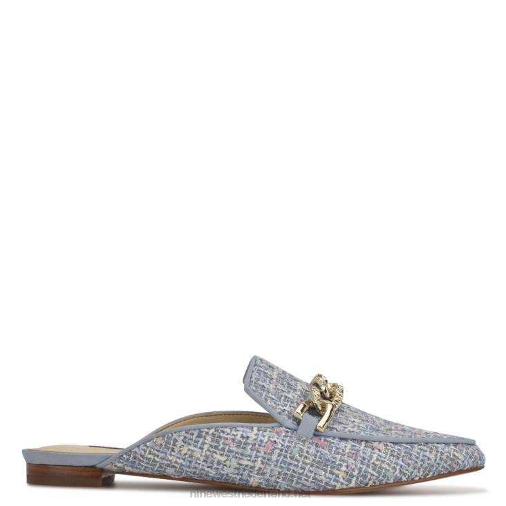 azuurblauwe muiltjes met puntige neus Nine West 62LB2348