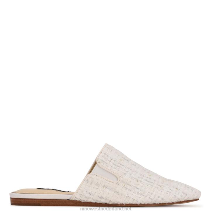 freeda muiltjes met puntige neus Nine West 62LB2345 witte boucle