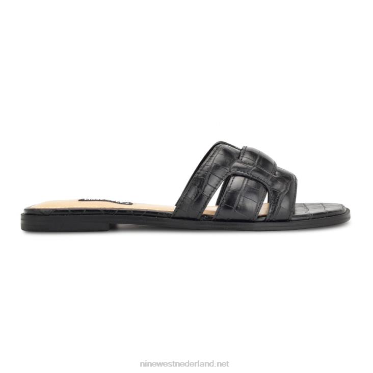 Germani sandalen met platte slede Nine West 62LB32 pikzwart