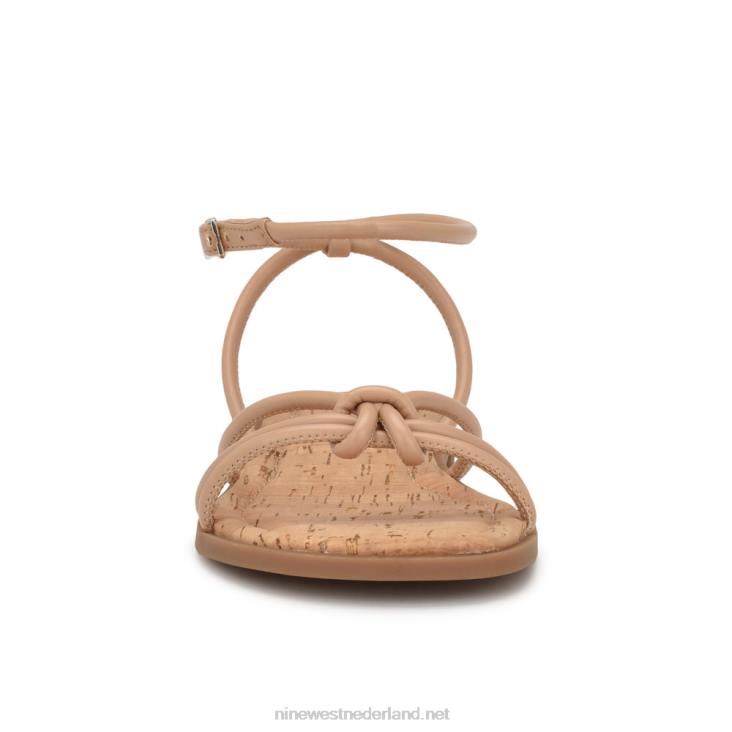 Hanklee platte sandalen met enkelbandje Nine West 62LB1069 warme blos