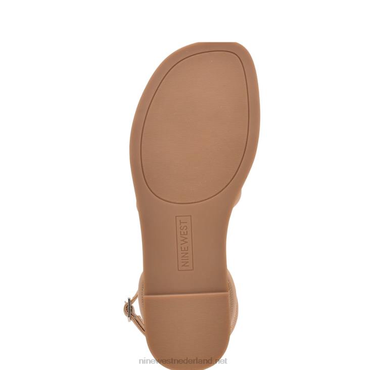 Hanklee platte sandalen met enkelbandje Nine West 62LB1069 warme blos