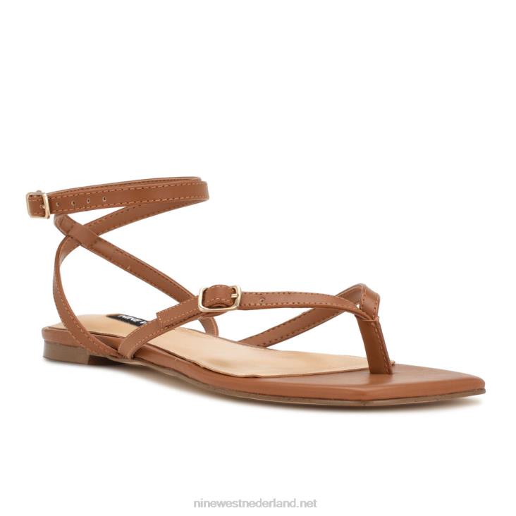 Nelson enkel wrap platte sandalen Nine West 62LB36 nieuwe bagage
