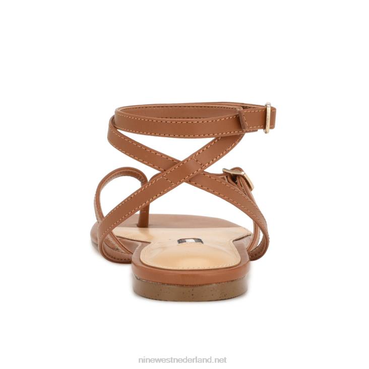 Nelson enkel wrap platte sandalen Nine West 62LB36 nieuwe bagage
