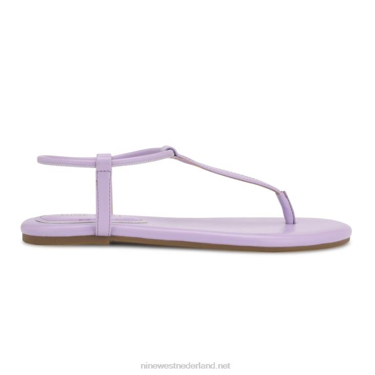 bassie platte sandalen Nine West 62LB23 lichtpaars